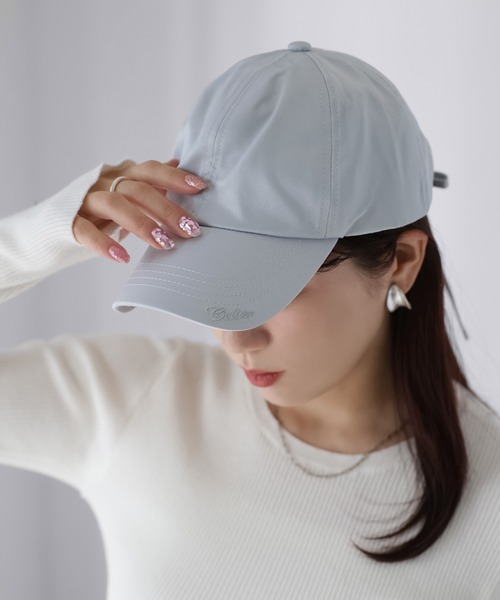 Riberry(リベリー)の「バックリボンサテンキャップ(キャップ・レディース・グレー/アイボリー/ブラック・FREE)」の10枚目の写真