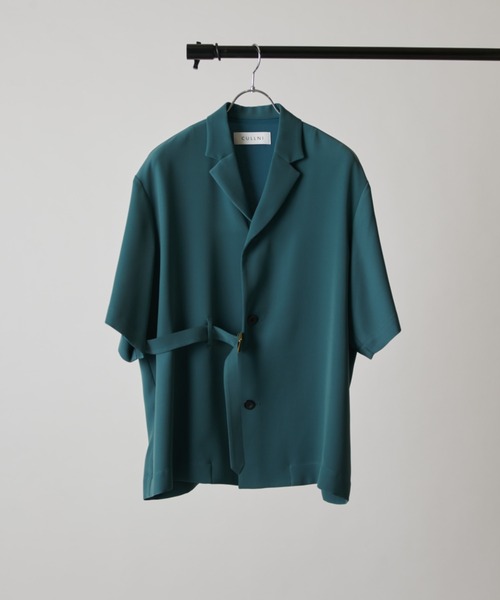 CULLNI(クルニ)の「【CULLNI exclusive for Lui's】タイロッケン半袖シャツジャケット(シャツ/ブラウス・メンズ・モカ/ブラック/ネイビー・2/1)」の3枚目の写真