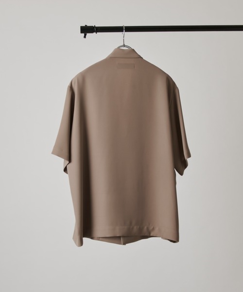 CULLNI(クルニ)の「【CULLNI exclusive for Lui's】タイロッケン半袖シャツジャケット(シャツ/ブラウス・メンズ・モカ/ブラック/ネイビー・2/1)」の9枚目の写真