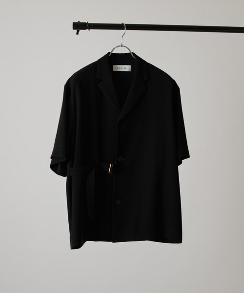 CULLNI(クルニ)の「【CULLNI exclusive for Lui's】タイロッケン半袖シャツジャケット(シャツ/ブラウス・メンズ・モカ/ブラック/ネイビー・2/1)」の5枚目の写真