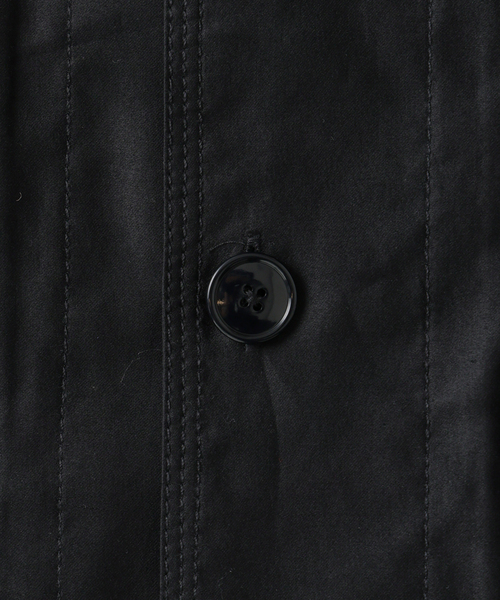 EDIFICE(エディフィス)の「スーピマ ファティーグ ジャケット(ミリタリージャケット・メンズ・ブラック/アイボリー/ブラウン・MEDIUM/LARGE)」の4枚目の写真