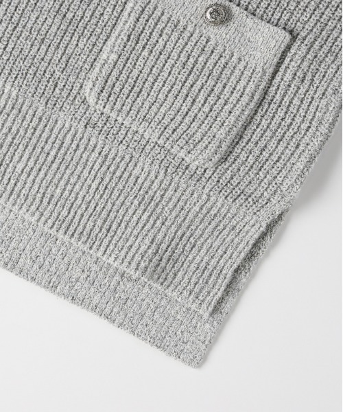 Right-on（ライトオン）の「【HONEYSUCKLE ROSE】ニットフリンジベスト (フリンジデザイン / オールシーズン / レイヤードスタイル / カジュアルエレガント)（ベスト・レディース・グレー/ライトグレー/ブラック・S/M/L）」の19枚目の写真