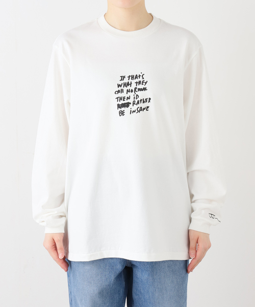 plage(プラージュ)の「JANE SMITH / ジェーンスミス JAI TANJU BE INSANE LS Tシャツ(Tシャツ/カットソー・レディース・ホワイト・FREE)」の14枚目の写真