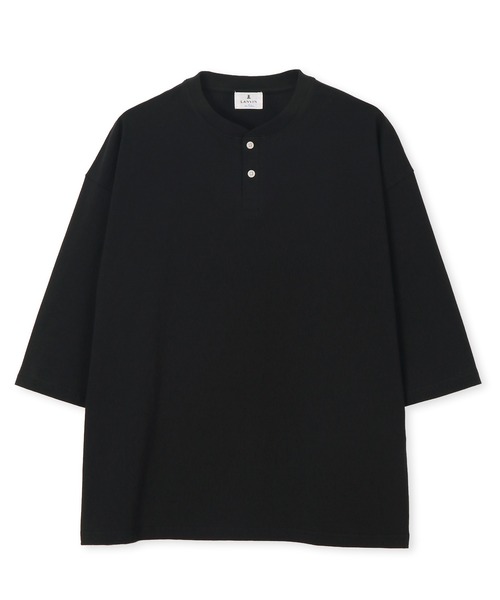 LANVIN en Bleu(ランバンオンブルー)の「8オンス 7分袖 ヘンリーネックTシャツ(Tシャツ/カットソー・メンズ・ブラック/ネイビー/ブルーグレー/オフホワイト・52/50/48/46)」の17枚目の写真