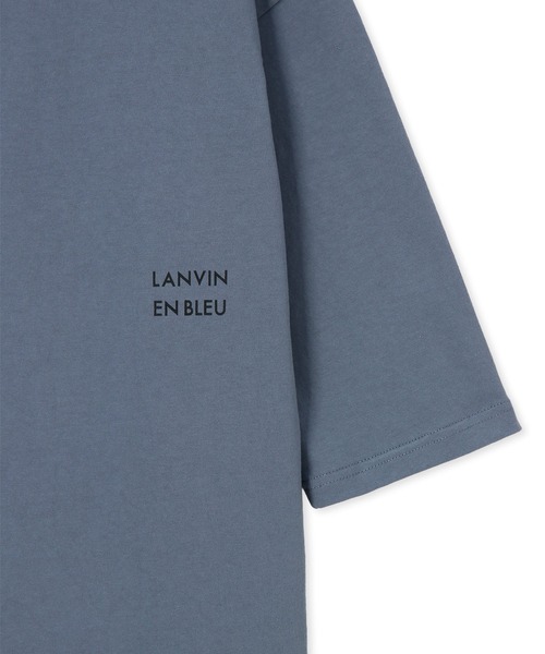 LANVIN en Bleu(ランバンオンブルー)の「8オンス 7分袖 ヘンリーネックTシャツ(Tシャツ/カットソー・メンズ・ブラック/ネイビー/ブルーグレー/オフホワイト・52/50/48/46)」の22枚目の写真