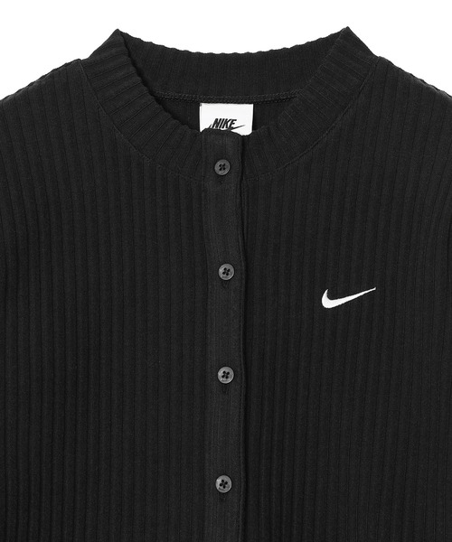 NIKE（ナイキ）の「NIKE WMNS NSW CHLL KNIT WIDE R IF0235-010（カーディガン/ボレロ・メンズ・ブラック・MEDIUM/LARGE）」の4枚目の写真