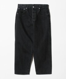SCYE BASICS | ＜SCYE BASICS＞ブラック バギー デニム パンツ(デニムパンツ)