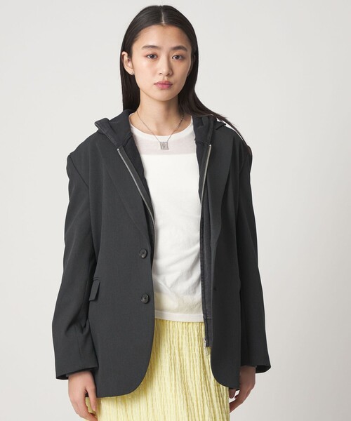 CITEN（シテン）の「＜CITEN＞テーラードジャケット（テーラードジャケット・レディース・その他1/ベージュ/ブラック・M/S）」の6枚目の写真