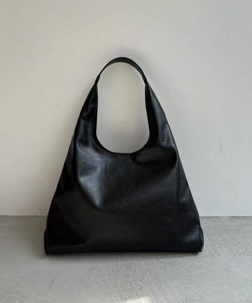 CAPRICIEUX LE'MAGE（カプリシューレマージュ）の「トライアングルトートバッグ（ショルダーバッグ・レディース・ブラック/ライトベージュ/キャメル・FREE）」の7枚目の写真