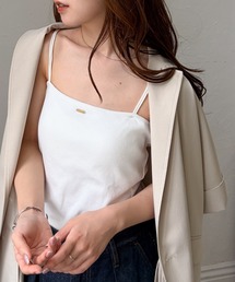 solleim（ソルレム）の「【接触冷感/抗菌防臭】カップ付きダブルストラップキャミ（キャミソール）」