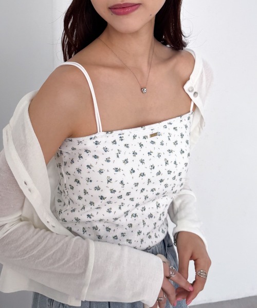 solleim（ソルレム）の「カップ付きダブルストラップキャミ（キャミソール・レディース・ブラック/グレー系その他/グレイッシュベージュ/ホワイト/ホワイト系その他・LL/S/M/L）」の16枚目の写真