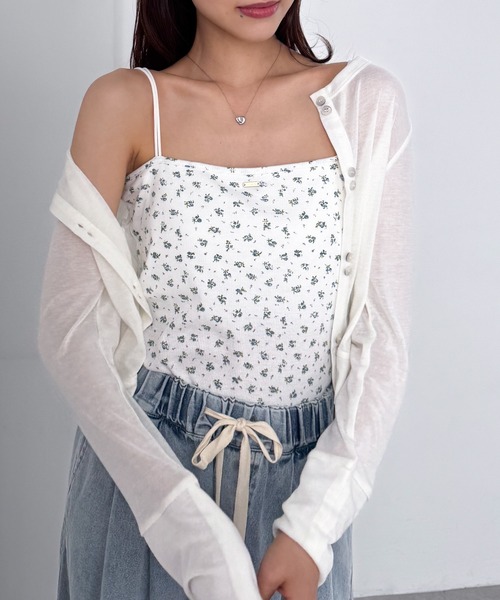 solleim（ソルレム）の「カップ付きダブルストラップキャミ（キャミソール・レディース・ブラック/グレー系その他/グレイッシュベージュ/ホワイト/ホワイト系その他・LL/S/M/L）」の17枚目の写真