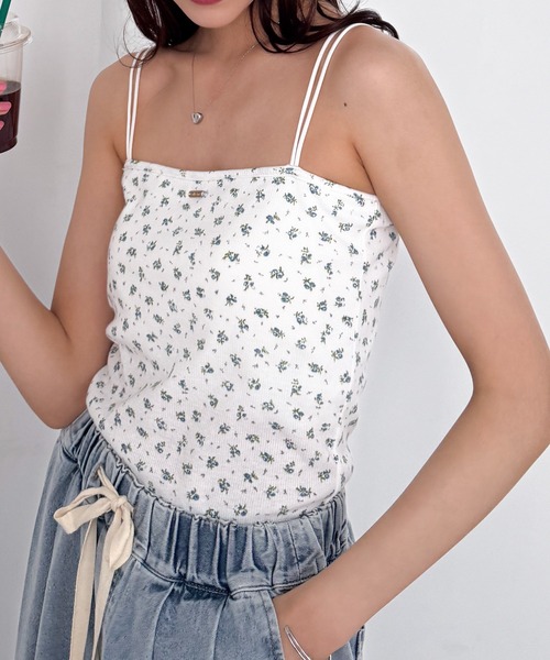 solleim（ソルレム）の「カップ付きダブルストラップキャミ（キャミソール・レディース・ブラック/グレー系その他/グレイッシュベージュ/ホワイト/ホワイト系その他・LL/S/M/L）」の19枚目の写真