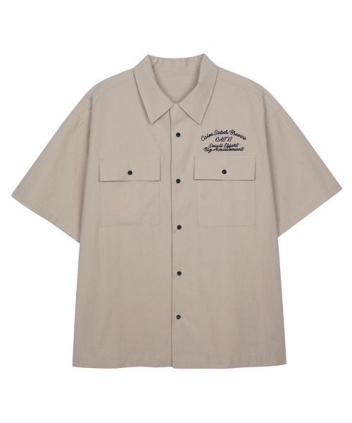 IDWS(アイドンワナセル)の「Ellim Half-Shirt Beige(シャツ/ブラウス・レディース・その他・0/1/2)」の2枚目の写真
