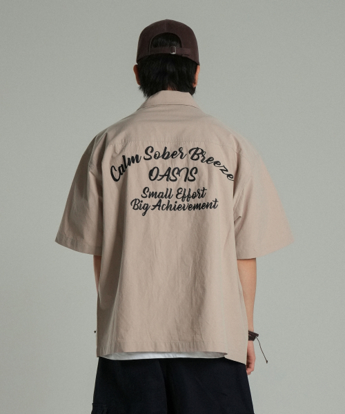 IDWS(アイドンワナセル)の「Ellim Half-Shirt Beige(シャツ/ブラウス・レディース・その他・0/1/2)」の6枚目の写真