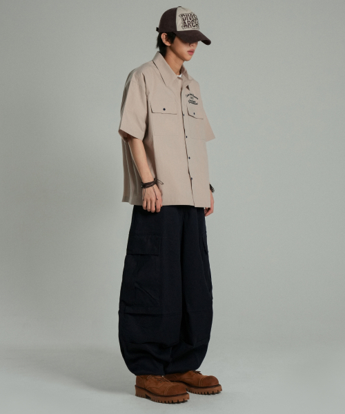IDWS(アイドンワナセル)の「Ellim Half-Shirt Beige(シャツ/ブラウス・レディース・その他・0/1/2)」の9枚目の写真