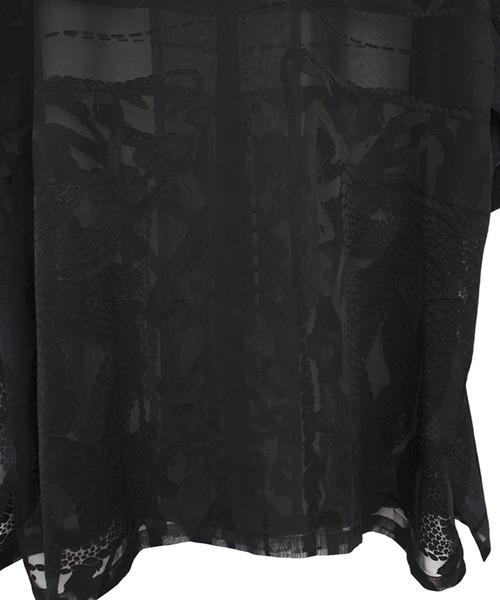 KOZABURO(コウザブロウ)の「【KOZABURO/コウザブロウ】OPAL SHORT SLEEVE OVERSIZE CAMP COLLAR SHIRT(シャツ/ブラウス・メンズ・ベージュ/ブラック・2/1)」の3枚目の写真