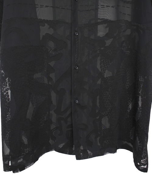 KOZABURO(コウザブロウ)の「【KOZABURO/コウザブロウ】OPAL SHORT SLEEVE OVERSIZE CAMP COLLAR SHIRT(シャツ/ブラウス・メンズ・ベージュ/ブラック・2/1)」の13枚目の写真