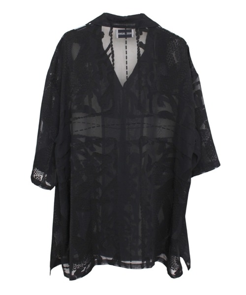 KOZABURO(コウザブロウ)の「【KOZABURO/コウザブロウ】OPAL SHORT SLEEVE OVERSIZE CAMP COLLAR SHIRT(シャツ/ブラウス・メンズ・ベージュ/ブラック・2/1)」の14枚目の写真