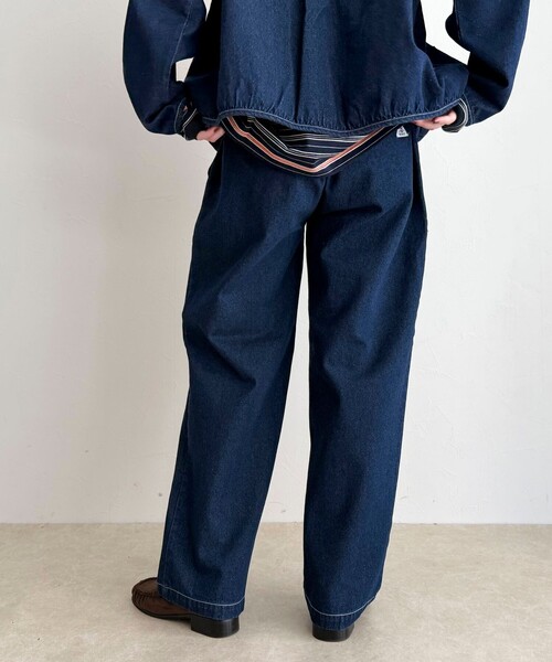 fredy emue（フレディエミュ）の「【GEVACO/ゲバコ】デニムイージーパンツ（デニムパンツ・レディース・ネイビー/チャコールグレー・38）」の9枚目の写真
