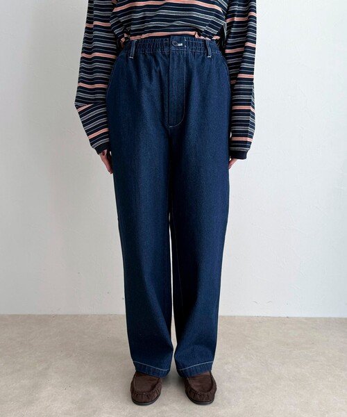 fredy emue（フレディエミュ）の「【GEVACO/ゲバコ】デニムイージーパンツ（デニムパンツ・レディース・ネイビー/チャコールグレー・38）」の11枚目の写真