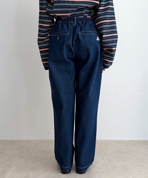 fredy emue（フレディエミュ）の「【GEVACO/ゲバコ】デニムイージーパンツ（デニムパンツ・レディース・ネイビー/チャコールグレー・38）」の13枚目の写真