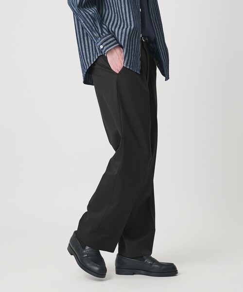 BEAUTY&YOUTH UNITED ARROWS（ビューティーアンドユースユナイテッドアローズ）の「T/W 1P テーパードパンツ NO.9-Remix 手洗い可能（スラックス・メンズ・ブラック・XL/L/M/S）」の2枚目の写真