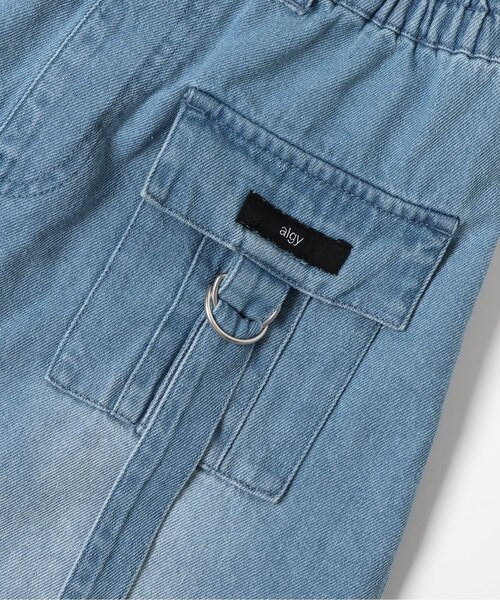 algy(アルジー)の「カーゴ台形スカパン(デニムスカート・キッズ・ブラック/サックスブルー・140/130/160/150)」の12枚目の写真