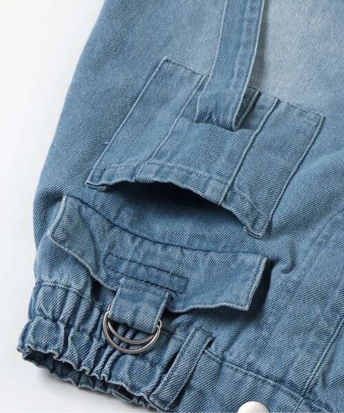 algy(アルジー)の「カーゴ台形スカパン(デニムスカート・キッズ・ブラック/サックスブルー・140/130/160/150)」の14枚目の写真