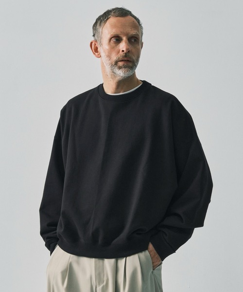 MARKAWARE】HUGE SHORT SWEAT／スラックスに合う,360度美シルエット