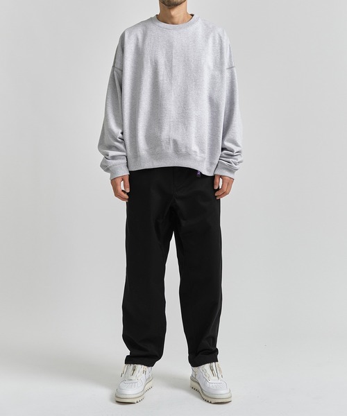 markaware(マーカウェア)の「【MARKAWARE/マーカウェア】HUGE SHORT SWEAT/スラックスに合う,360度美シルエットショートスウェット【定番】(スウェット・メンズ・ブラック/グレー/アイボリー/グリーン・1/2)」の21枚目の写真