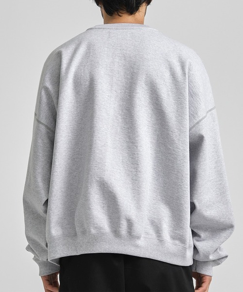 markaware(マーカウェア)の「【MARKAWARE/マーカウェア】HUGE SHORT SWEAT/スラックスに合う,360度美シルエットショートスウェット【定番】(スウェット・メンズ・ブラック/グレー/アイボリー/グリーン・1/2)」の20枚目の写真