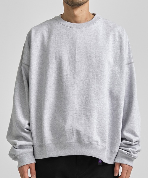 markaware(マーカウェア)の「【MARKAWARE/マーカウェア】HUGE SHORT SWEAT/スラックスに合う,360度美シルエットショートスウェット【定番】(スウェット・メンズ・ブラック/グレー/アイボリー/グリーン・1/2)」の18枚目の写真