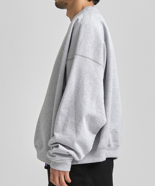 markaware(マーカウェア)の「【MARKAWARE/マーカウェア】HUGE SHORT SWEAT/スラックスに合う,360度美シルエットショートスウェット【定番】(スウェット・メンズ・ブラック/グレー/アイボリー/グリーン・1/2)」の19枚目の写真