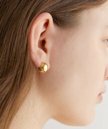 one touch ball earrings (E005_gold small)