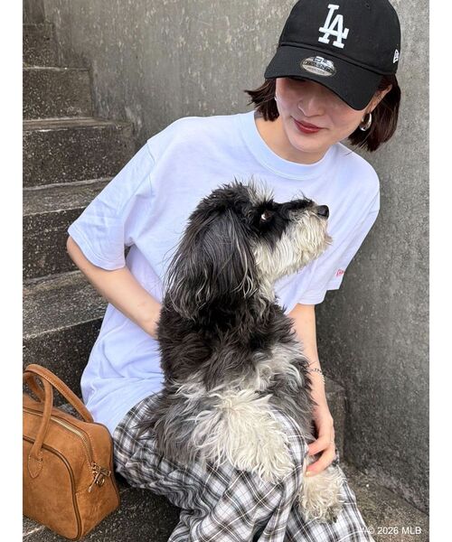 LAGUNAMOON（ラグナムーン）の「【MLB×NewEra×LAGUNAMOON】CAP（キャップ・レディース・ブラック・FREE）」の6枚目の写真