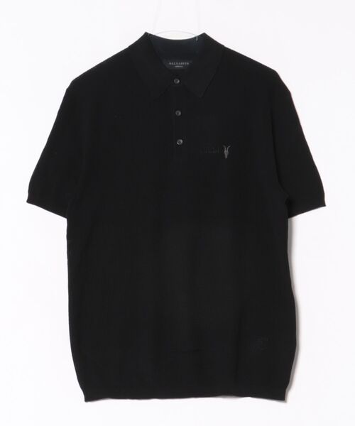 ALLSAINTS(オールセインツ)の「AUBREY RAMSKULL SHORT SLEEVE POLO SHIRT | AUBREY ラムスカル 半袖 ポロシャツ(ポロシャツ・メンズ・ブラック・S/M/L/XS)」の8枚目の写真
