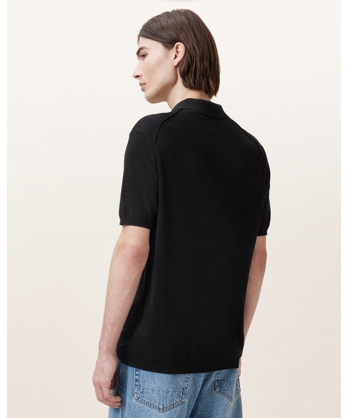 ALLSAINTS(オールセインツ)の「AUBREY RAMSKULL SHORT SLEEVE POLO SHIRT | AUBREY ラムスカル 半袖 ポロシャツ(ポロシャツ・メンズ・ブラック・S/M/L/XS)」の6枚目の写真
