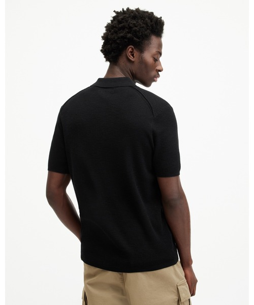 ALLSAINTS(オールセインツ)の「AUBREY RAMSKULL SHORT SLEEVE POLO SHIRT | AUBREY ラムスカル 半袖 ポロシャツ(ポロシャツ・メンズ・ブラック・S/M/L/XS)」の7枚目の写真