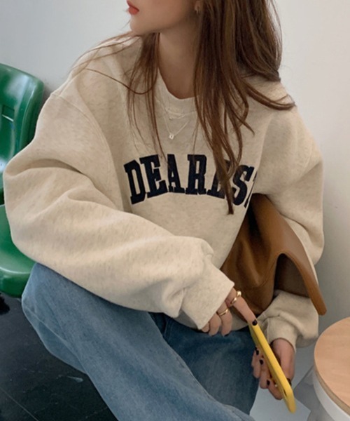 SallyLunn(サリーラン)の「ロゴプリントスウェットプルオーバー(スウェット・レディース・ネイビー/アイボリー・LARGE/MEDIUM)」の13枚目の写真