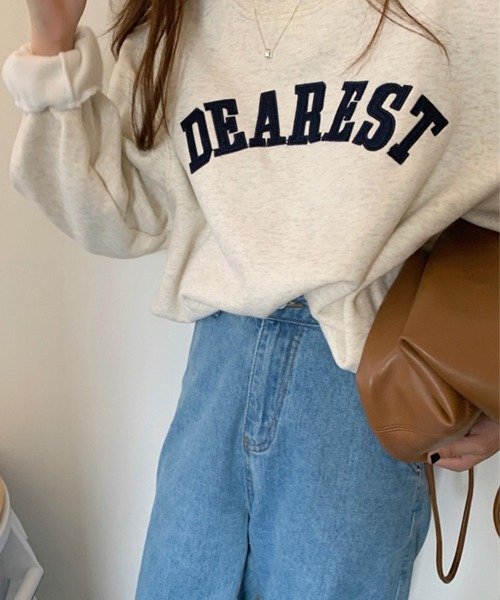 SallyLunn(サリーラン)の「ロゴプリントスウェットプルオーバー(スウェット・レディース・ネイビー/アイボリー・LARGE/MEDIUM)」の14枚目の写真