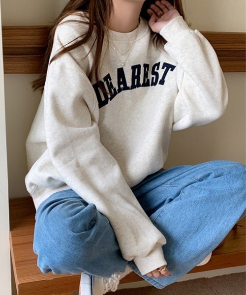 SallyLunn(サリーラン)の「ロゴプリントスウェットプルオーバー(スウェット・レディース・ネイビー/アイボリー・LARGE/MEDIUM)」の10枚目の写真