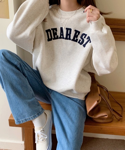 SallyLunn(サリーラン)の「ロゴプリントスウェットプルオーバー(スウェット・レディース・ネイビー/アイボリー・LARGE/MEDIUM)」の12枚目の写真