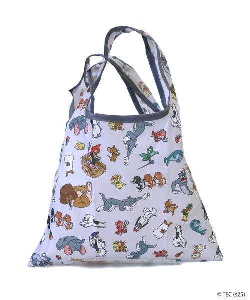 Tom&Jerry(トムアンドジェリー)の「【公式】トムとジェリー ミニショッピングバッグ(エコバッグ/サブバッグ・レディース・ブラック/グレー・FREE)」の7枚目の写真