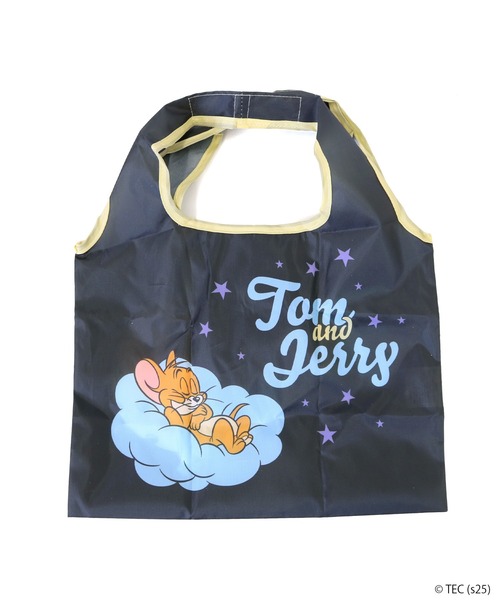 Tom&Jerry(トムアンドジェリー)の「【公式】トムとジェリー ミニショッピングバッグ(エコバッグ/サブバッグ・レディース・ブラック/グレー・FREE)」の10枚目の写真