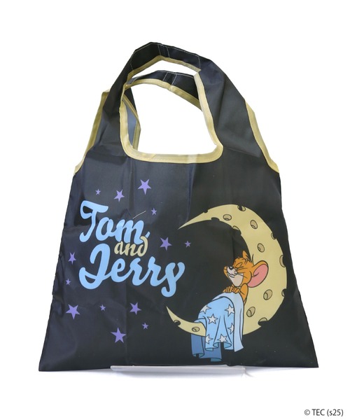 Tom&Jerry(トムアンドジェリー)の「【公式】トムとジェリー ミニショッピングバッグ(エコバッグ/サブバッグ・レディース・ブラック/グレー・FREE)」の11枚目の写真