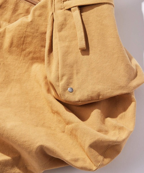 RAGEBLUE（レイジブルー）の「Double Pocket Shoulder Bag/Wサイドポケットショルダーバッグ（ショルダーバッグ・メンズ・キャメル/その他5/ダークグレー・FREE）」の9枚目の写真