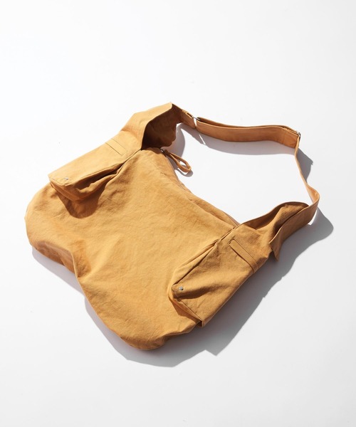 RAGEBLUE（レイジブルー）の「Double Pocket Shoulder Bag/Wサイドポケットショルダーバッグ（ショルダーバッグ・メンズ・キャメル/その他5/ダークグレー・FREE）」の13枚目の写真
