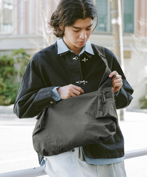 セール】Double Pocket Shoulder Bag/Wサイドポケットショルダーバッグ