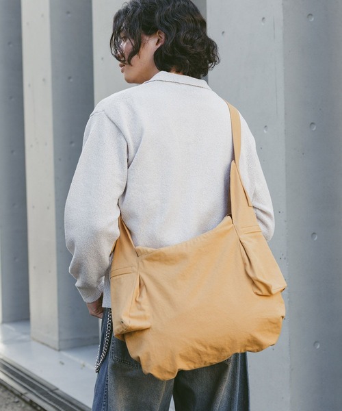 RAGEBLUE（レイジブルー）の「Double Pocket Shoulder Bag/Wサイドポケットショルダーバッグ（ショルダーバッグ・メンズ・キャメル/その他5/ダークグレー・FREE）」の21枚目の写真